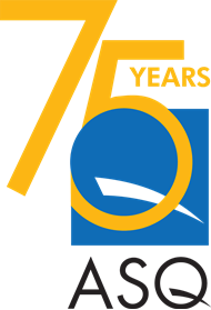 ASQ 75 Years logo