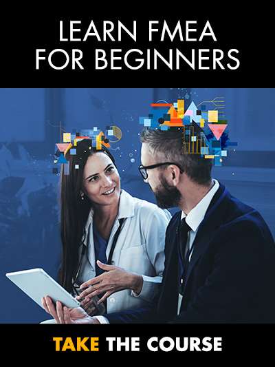 Image promoting the ASQ course for learning FMEA for beginners.
