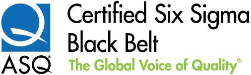 ASQ Certified Six Sigma Black Belt logo