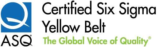 ASQ Certified Six Sigma Yellow Belt logo