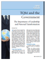 TQM and the Government cover