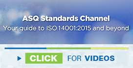 ISO 14001 on ASQTV image